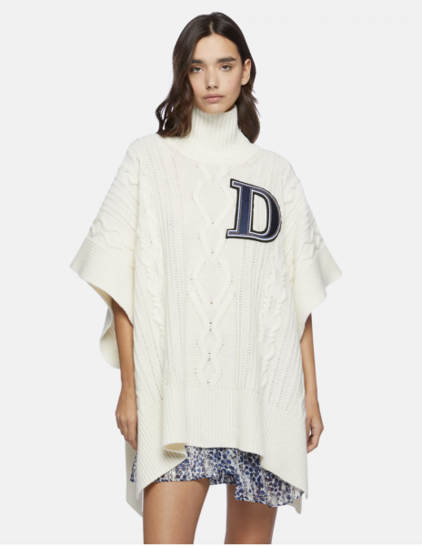 DONDUP Oversize-Poncho in creme