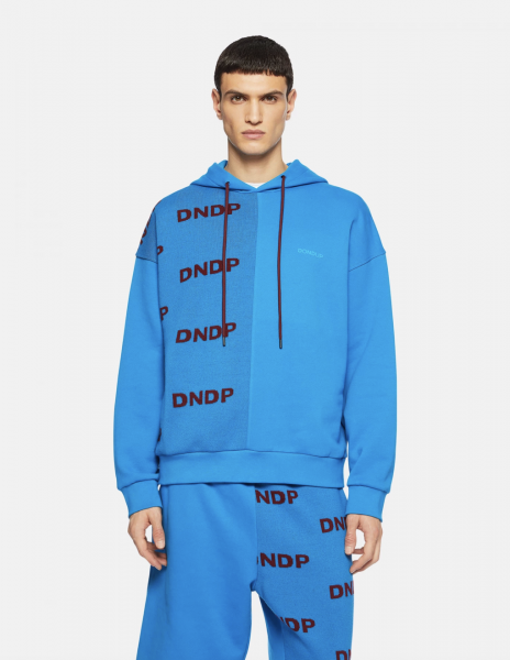 DONDUP Oversize-Kaputzen-Sweatshirt in Türkis