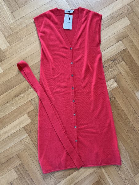 FLONA Kaschmirkleid in Rot