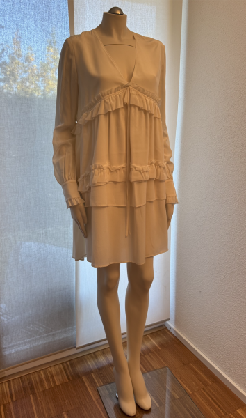 SLY Rüschenkleid in Creme