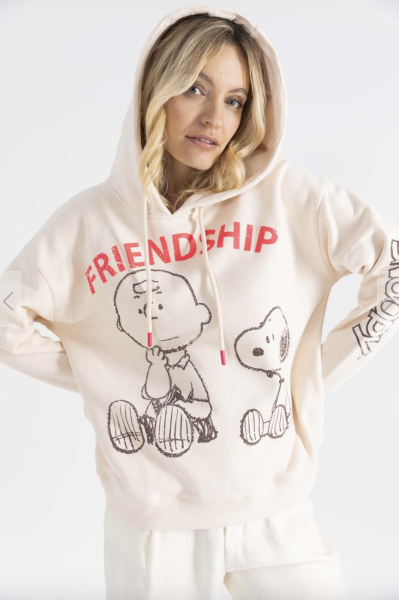 FROGBOX Snoopy Hoodie Friendship ins Beige
