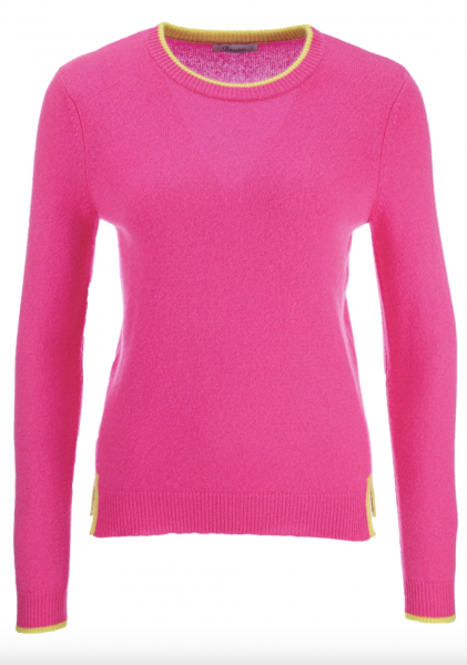 PRINCESS GOES HOLLYWOOD Pullover in Pink mit Kontrast
